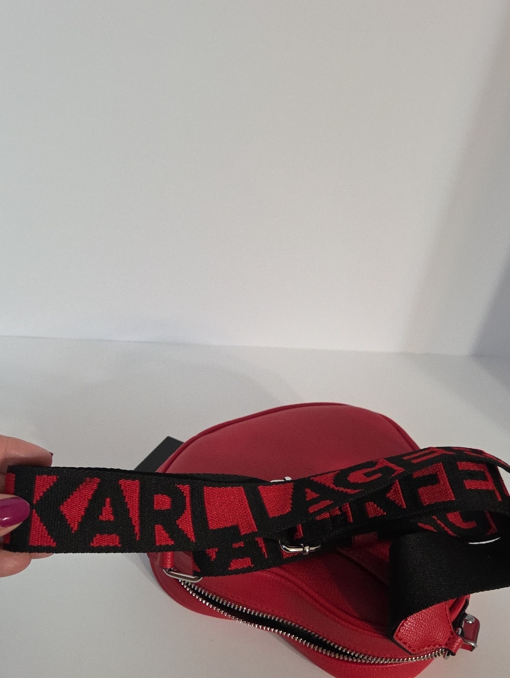 Karl Lagerfeld Paris Maybelle Heart Crossbody Bag NWT - Picture 9 of 16